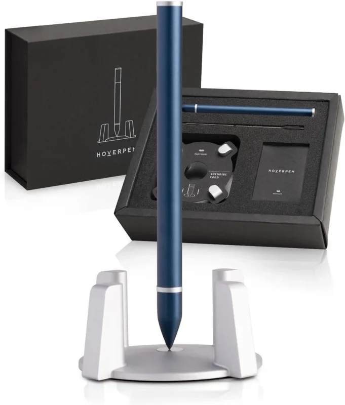 Novium Hoverpen 1.0 - Aluminum Luxury Executive Ballpoint Pen - Midnight Blue