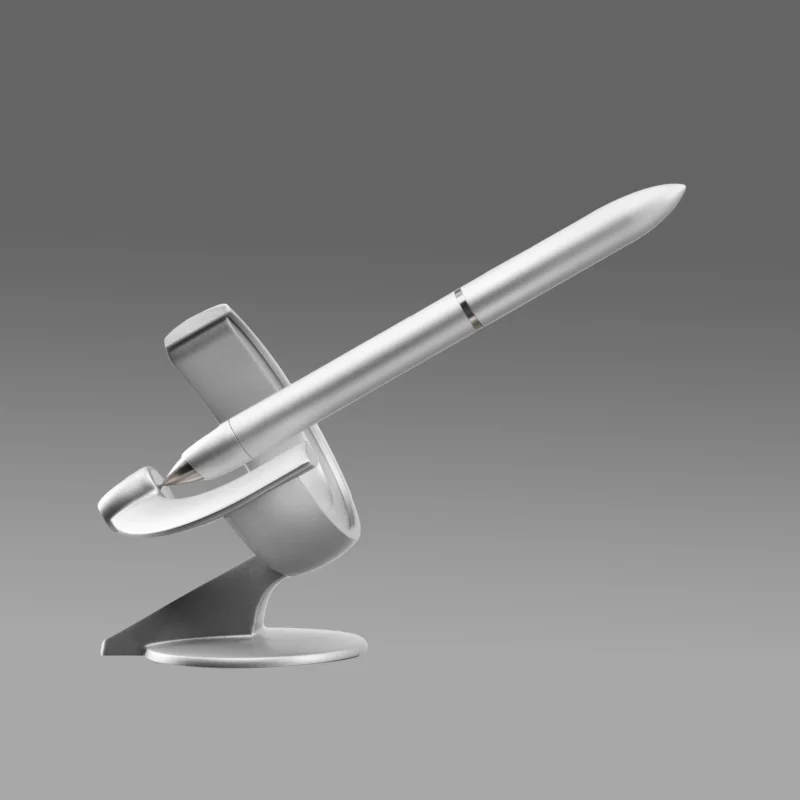 Novium Hoverpen 3.0 - Future Edition Premium Luxury Rollerball Pen - Frost Silver