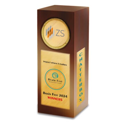 Wooden Column Award Trophy