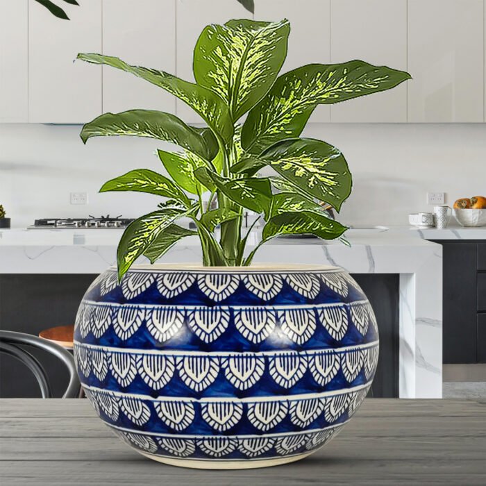 Ballu Big Ceramic Flower Pot – Ideal for Office & Home Decor