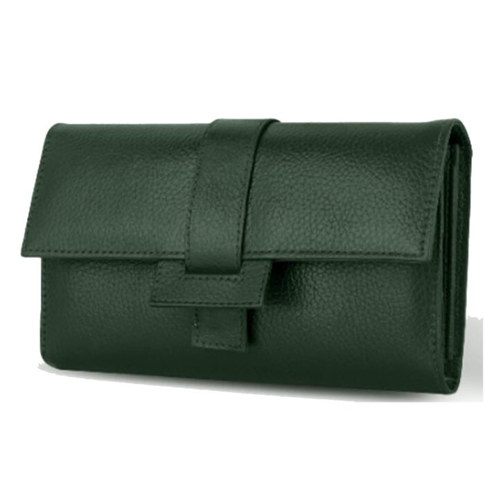 NDM Green 2-in-1 Genuine Leather Wallet Gift Set