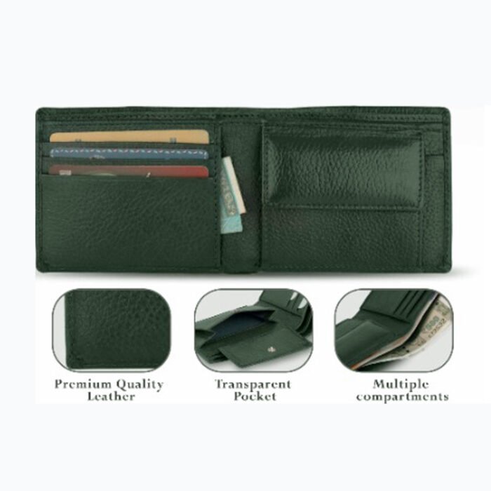 NDM Green 2-in-1 Genuine Leather Wallet Gift Set