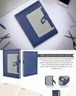 Undated Notebook Blue with Grey Pocket - Nescafe