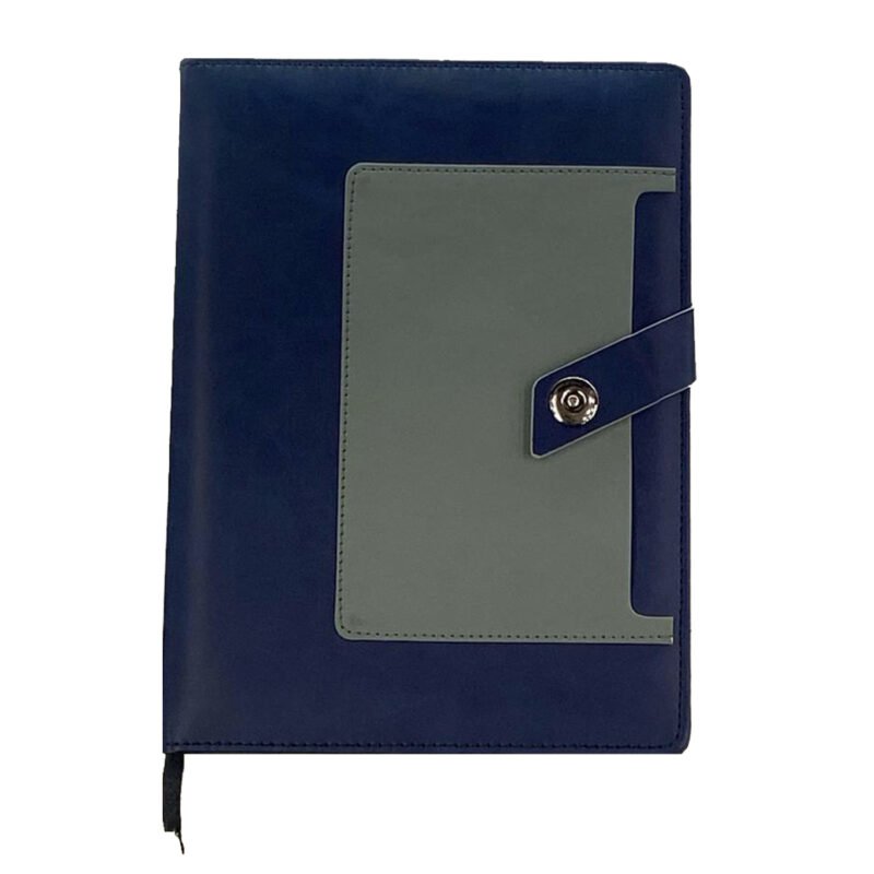 Undated Notebook Blue with Grey Pocket - Nescafe