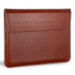 Tan Vegan Leather Laptop Sleeve