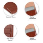 Tan Vegan Leather Laptop Sleeve